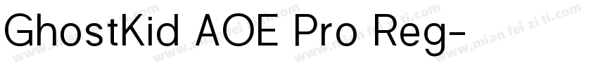 GhostKid AOE Pro Reg字体转换